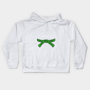 Green belt Karate Kyokushin Wado Goju Shotokan Shito ryu Kids Hoodie